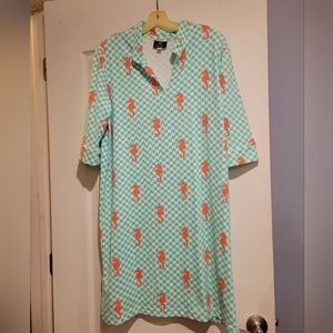 Green and white Sailor-Sailor Dress